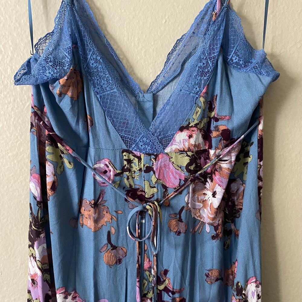 LOVESTITCH PRESSED FOR PETALS Floral Maxi Lace Fairy Dress SZ L - Picture 9 of 14